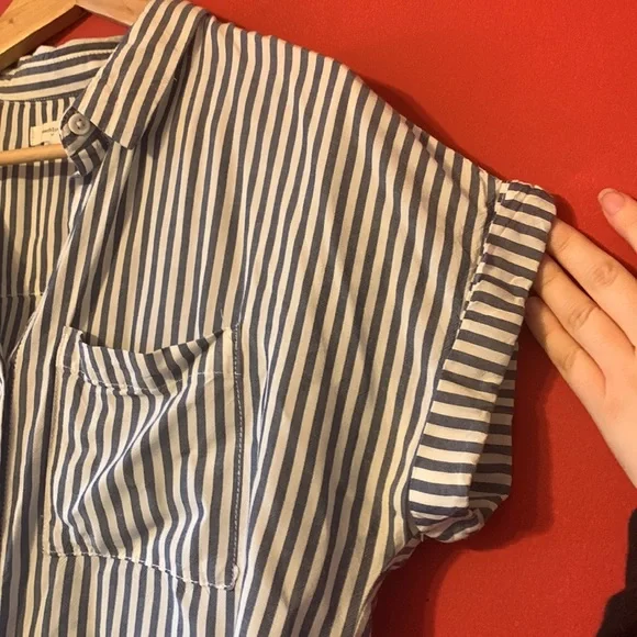 beachlunchlounge Comfy Striped Button Down - Picture 8 of 8